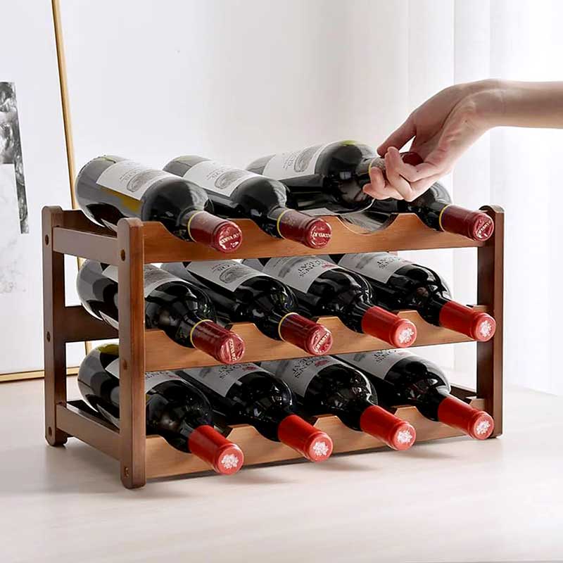 Suporte para Vinhos de Madeira Adega