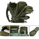 Mochila Tática Sobrevivente 50 Litros - Deser, Preta e Verde